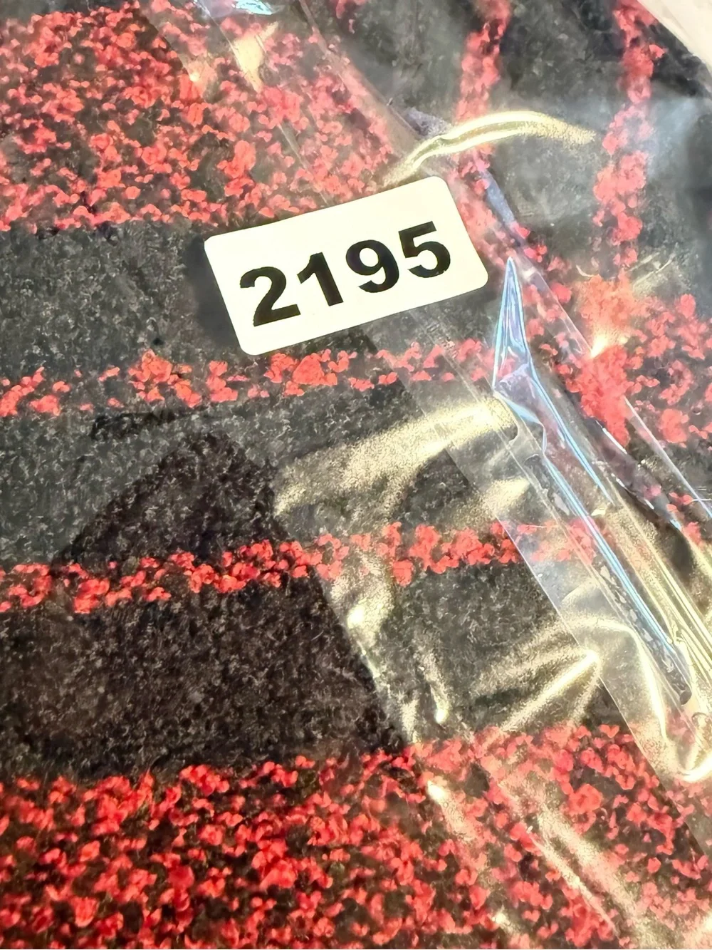 Steve Madden Red and Black Plaid Turtleneck Poncho